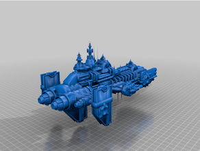 flotta Gotico spazio marino cacciatore ver1 40k bfg warhammer 3d print model - Mito3D