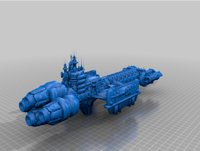 frota batalha gótico espaço marinho ver2 40k bfg martelo guerra 3d print model - Mito3D