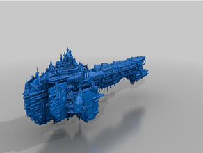 battlefleet gothic space marine titan 40k bfg warhammer 3d print model - Mito3D