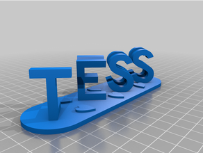 tess en lynn lettere personalizzato 3d print model - Mito3D