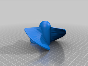 3 blade high pitch boat propeller 3d print model - Mito3D