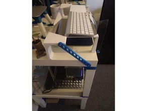 prusa carencia recinto escritorio adaptador 3d impresora ikea teclado estante soporte i3 mk2 bandeja 3d print model - Mito3D