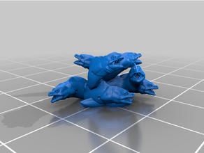 essaim anguilles dnd miniature 3d print model - Mito3D