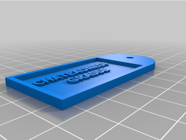porte clefs chateauneuf grasse 3D print model - Mito3D