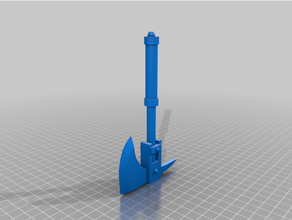 axe pen bic weapon 3d print model - Mito3D