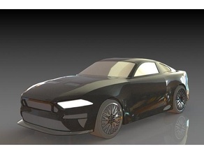 guado mustang gt settore automobilistico automovil macchina coche 3d print model - Mito3D