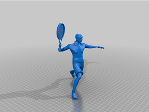 giocatore tennis 3d print model - Mito3D