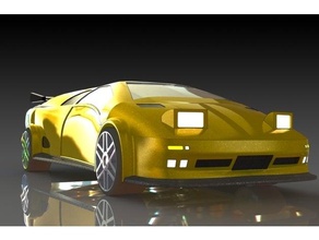 Lamborghini Şeytan otomotiv Automovil araba Coche 3d print model - Mito3D