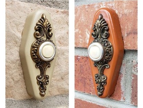 door bell button housing doorbell cover mount pushbutton 3d print model - Mito3D