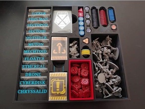 xcom organizzatore inserire cruscotti gioco tavolo giochi inserti tavola scatola 3d print model - Mito3D