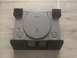 psx playstation 1 mur monter console jeu ps1 Sony 3d print model - Mito3D
