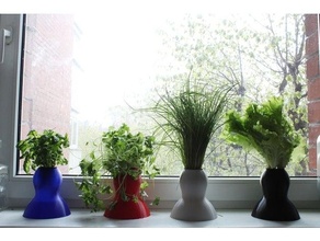 vase pot flowerpot spiral mode 3d print model - Mito3D