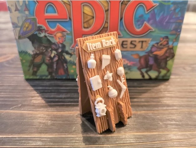 item rack - tiny epic quest epic item item rack rack tiny tiny epic quest 3D print model - Mito3D