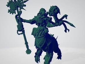 herético máquina clérigo centauro caos ciborgue escuro heresia herege miniatura sacerdote sci fi tampo mesa 3d print model - Mito3D