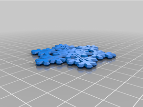 snowflake-01 3d print model - Mito3D