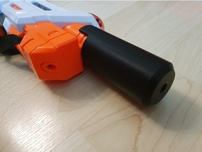 nerf laser ops ir beam precision powerup adapter blaster silencer 3d print model - Mito3D