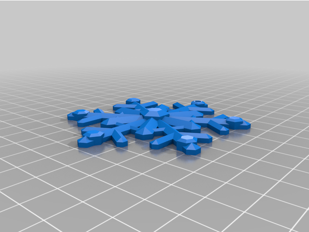 snowflake-02 3D print model - Mito3D