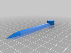 simple 6mm drip pipe holder 3d print model - Mito3D