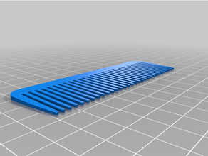 simple 4 inch pocket comb 3d print model - Mito3D