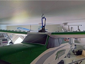 durafly tundra hanging hook ceiling mount hanger hk hobbyking 3d print model - Mito3D