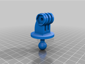 gopro pelota montar accesorio 3d print model - Mito3D