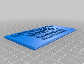 diffusione vangelo personalizzato 3d print model - Mito3D