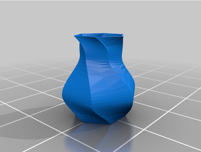 twisted hexacomb vase decoration flower spiral 3d print model - Mito3D