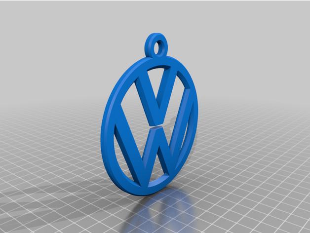 wolkswagen logo golf spacco wolksvagen 3D print model - Mito3D