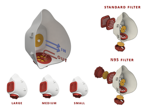 solunum maske 2 vanalar füzyon 360 kaynak nefes filtre maskesi 3d print model - Mito3D