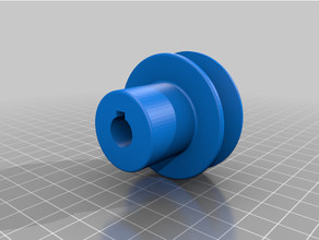 v-belt pulley - 11mm bore belt pulleys 3d print model - Mito3D