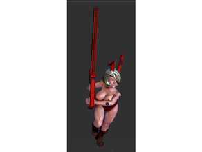 enraged crazy sister bunnygirl costume adepta sororitas warhammer 40k 3d print model - Mito3D