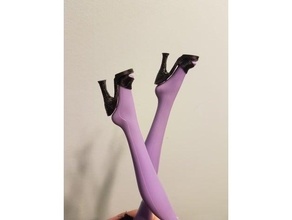 mostro alto scarpa base Bambola scarpe moda monsterhigh 3d print model - Mito3D