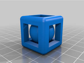 caged ball 3d print model - Mito3D