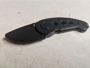 blunted folding knife 3d print model - Mito3D