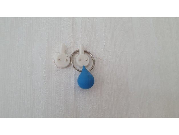 water drop keychain 3D print model - Mito3D