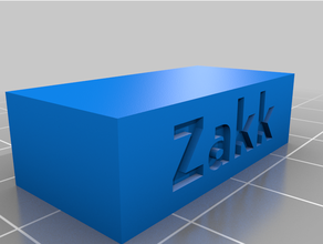flat top zakk brique personnalisé 3d print model - Mito3D