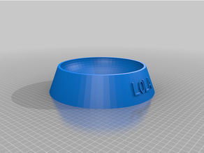 Lola Gıda çanak özelleştirilmiş 3d print model - Mito3D