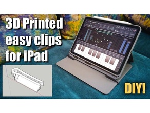 clips ipad tablet cover 3d print model - Mito3D