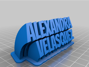 Alex özelleştirilmiş 3d print model - Mito3D