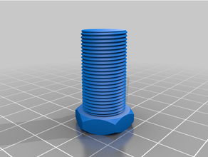 Tornillo Abs Hussillo 14x100 25mm angepasst 3d print model - Mito3D