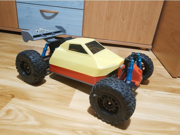 truggy cáscara calesa rc coche vehiculo 3D print model - Mito3D