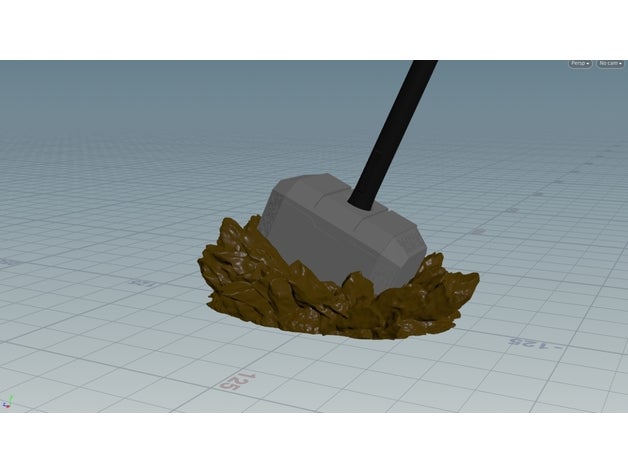 Thor's martello mjolnir wacon intuos penna titolare supporto 3D print model - Mito3D