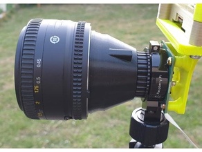 Nikon frambuesa pi hq camera adaptador c mount f raspberrypi cámara 3d print model - Mito3D