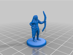 classical antiquity - northern barbarian bowmen 20mm 25mm archer bow historical infantry tabletop gaming wargaming 3d print model - Mito3D