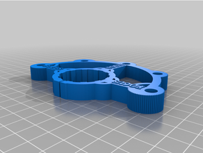 falcão fronteira escopo foco roda 3d print model - Mito3D