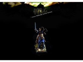 Kuzgun Bretonyalı Lordlar 39 baş Bretonnia taç dük kral Warhammer 3d print model - Mito3D