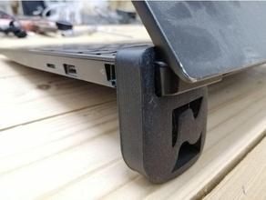 laptop rubber parts cooling assistant accessories feet stand lenovo thinkpad e580 3d print model - Mito3D