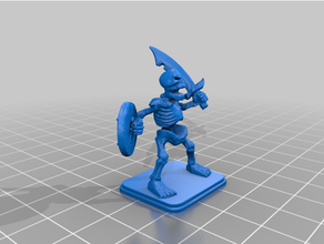 heroquest esqueleto guerrero 3d print model - Mito3D