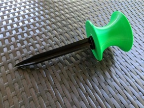 garden hose roller guide print place 3d print model - Mito3D