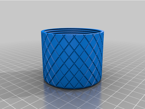 circular recipiente tampa jarra parafusável 3d print model - Mito3D